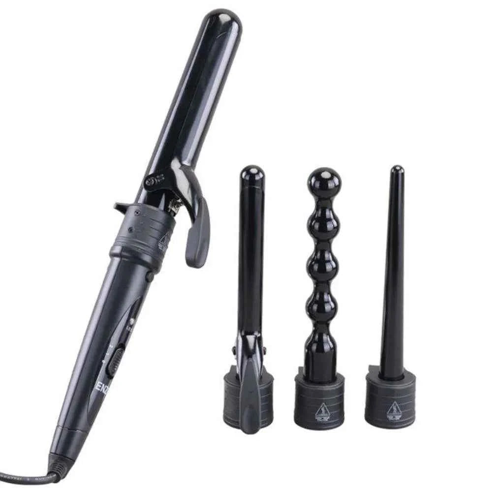 Enzo kit 4 in 1 curling wand interchangeable hair curler en-9110