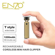 Enzo professional rechargeable cordless mini hair clipper