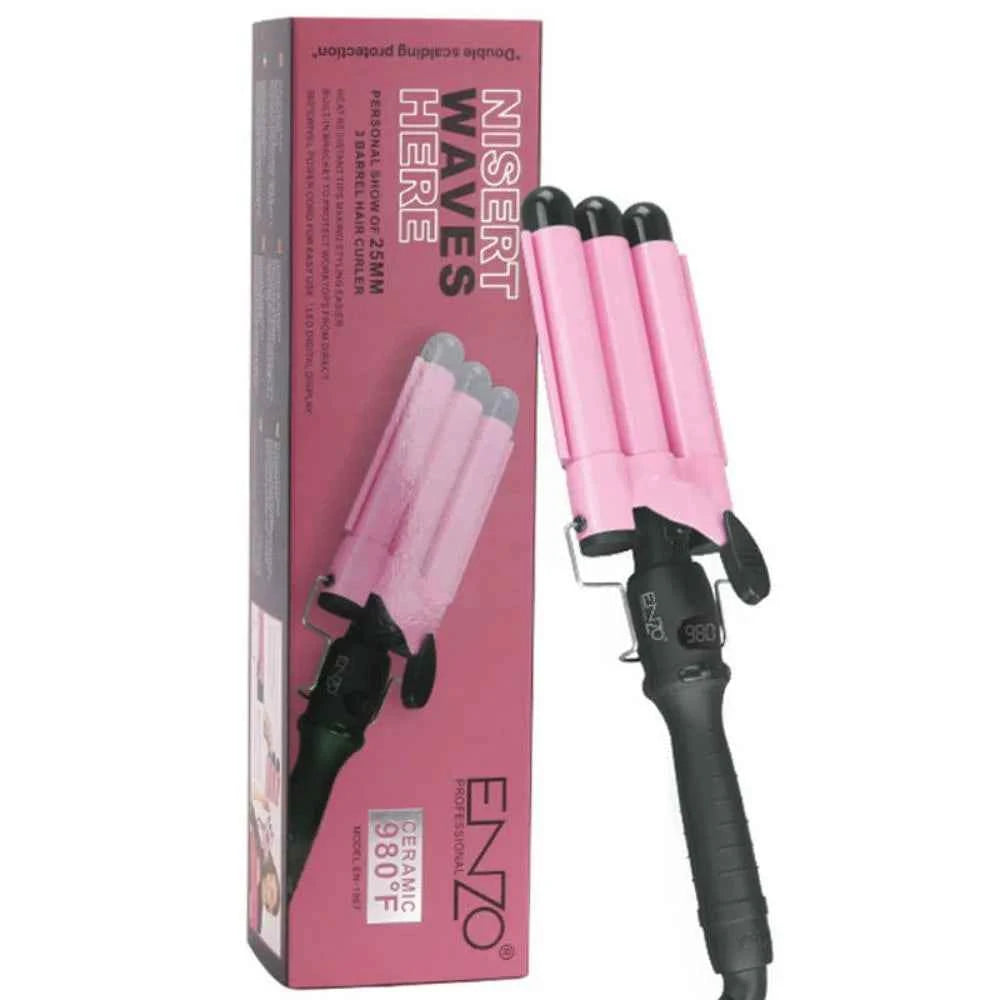 Enzo professional salon wavy hair styler tourmaline hair crimping iron