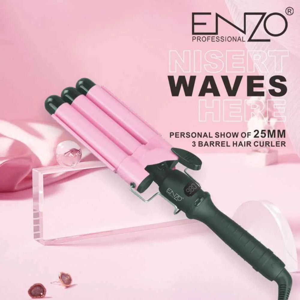 Enzo professional salon wavy hair styler tourmaline hair crimping iron