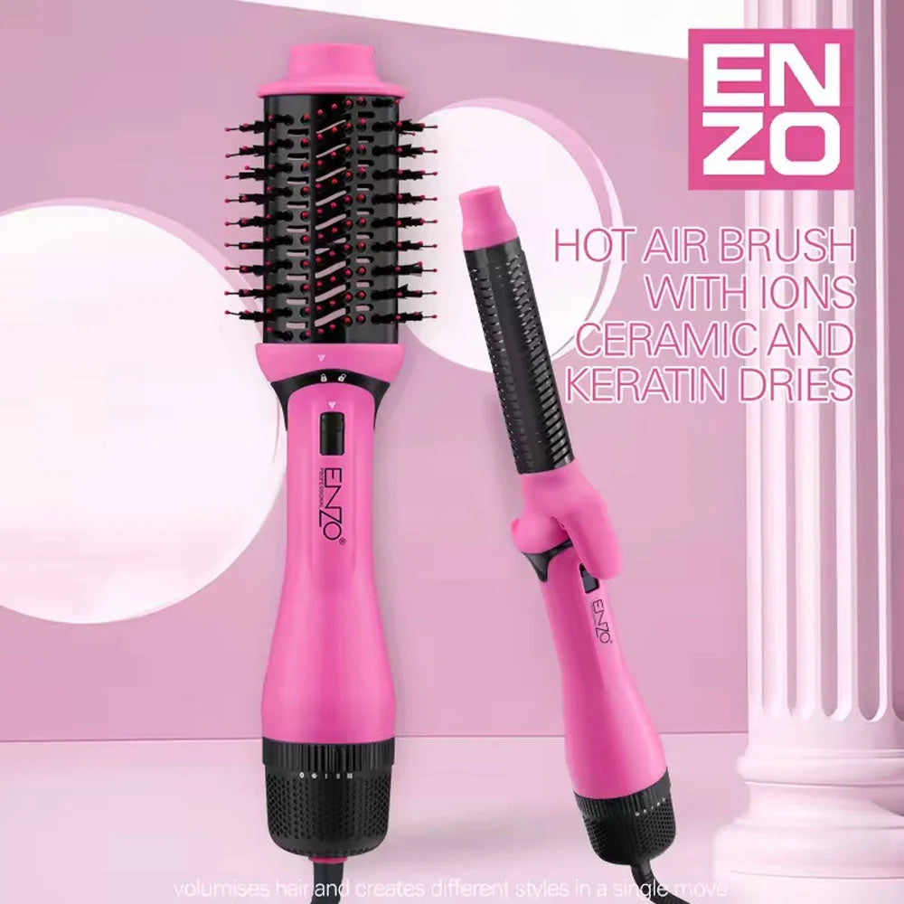 Enzo protect & style ionic hot air brush en-6208