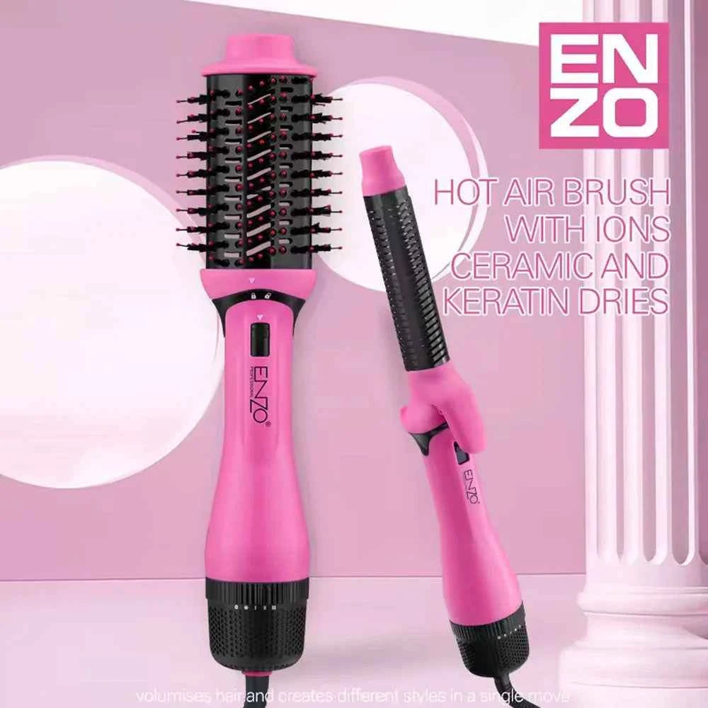 Enzo protect & style ionic hot air brush en-6208