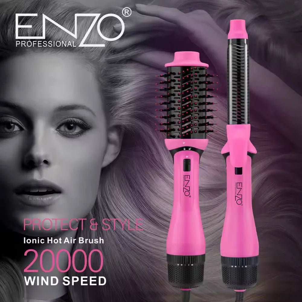 Enzo protect & style ionic hot air brush en-6208