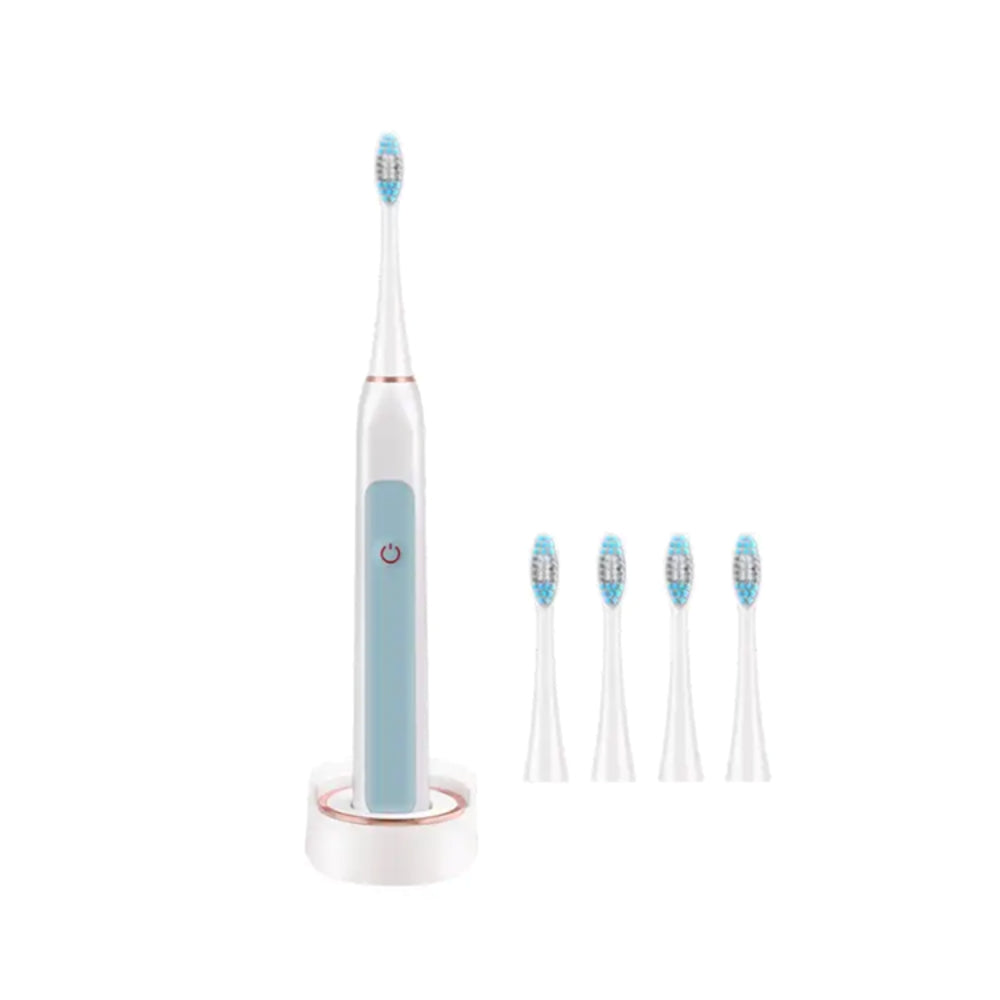 Enzo waterproof electric toothbrush with 4 brush heads
