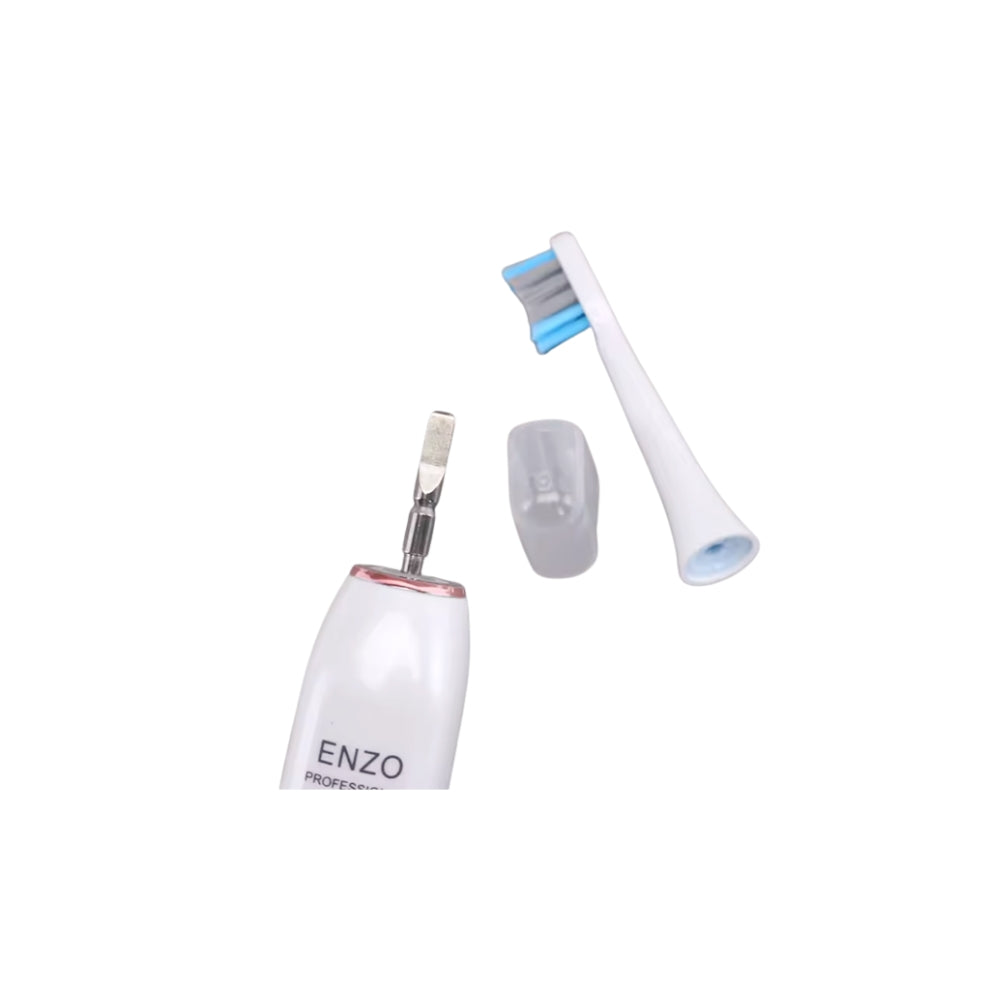 Enzo waterproof electric toothbrush with 4 brush heads
