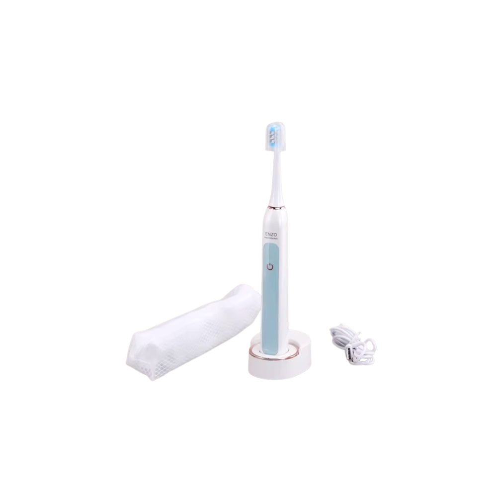 Enzo waterproof electric toothbrush with 4 brush heads
