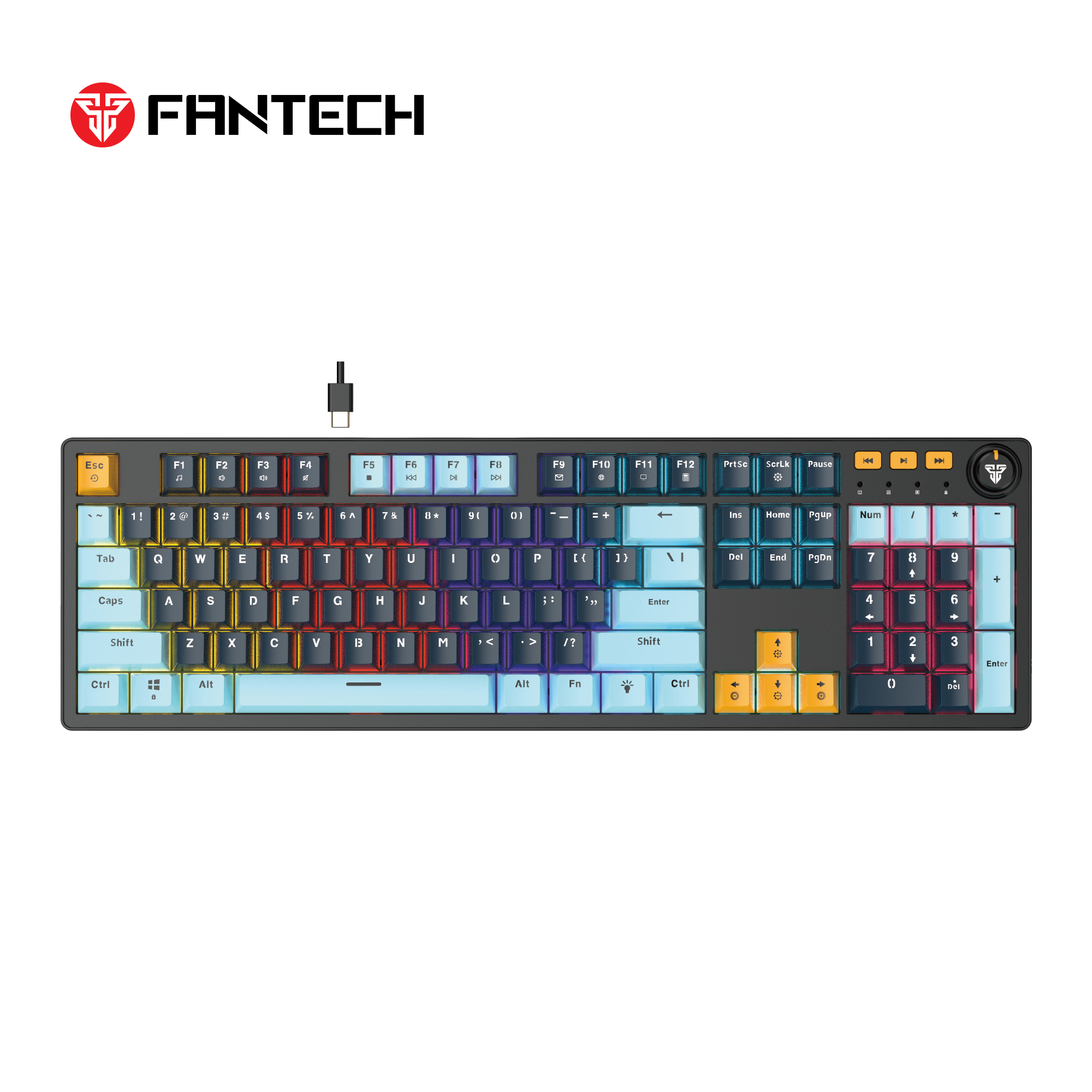 Fantech atom107s mk893s mechanical gaming keyboard