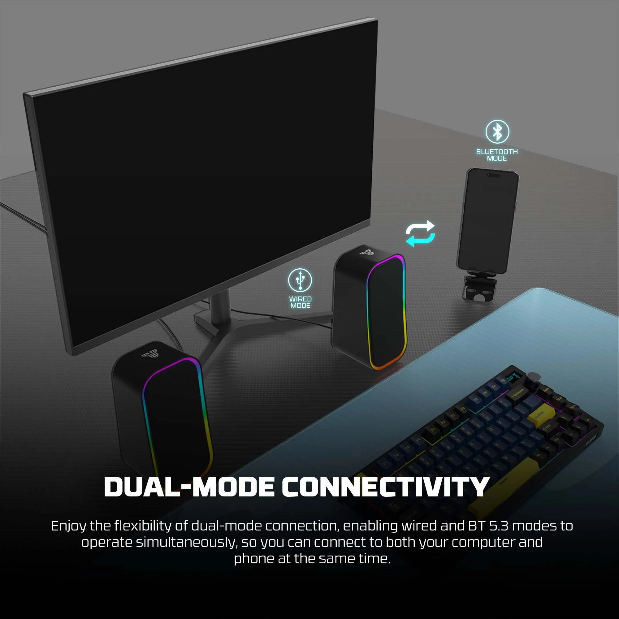 Fantech groove gs304 dual mode gaming speaker