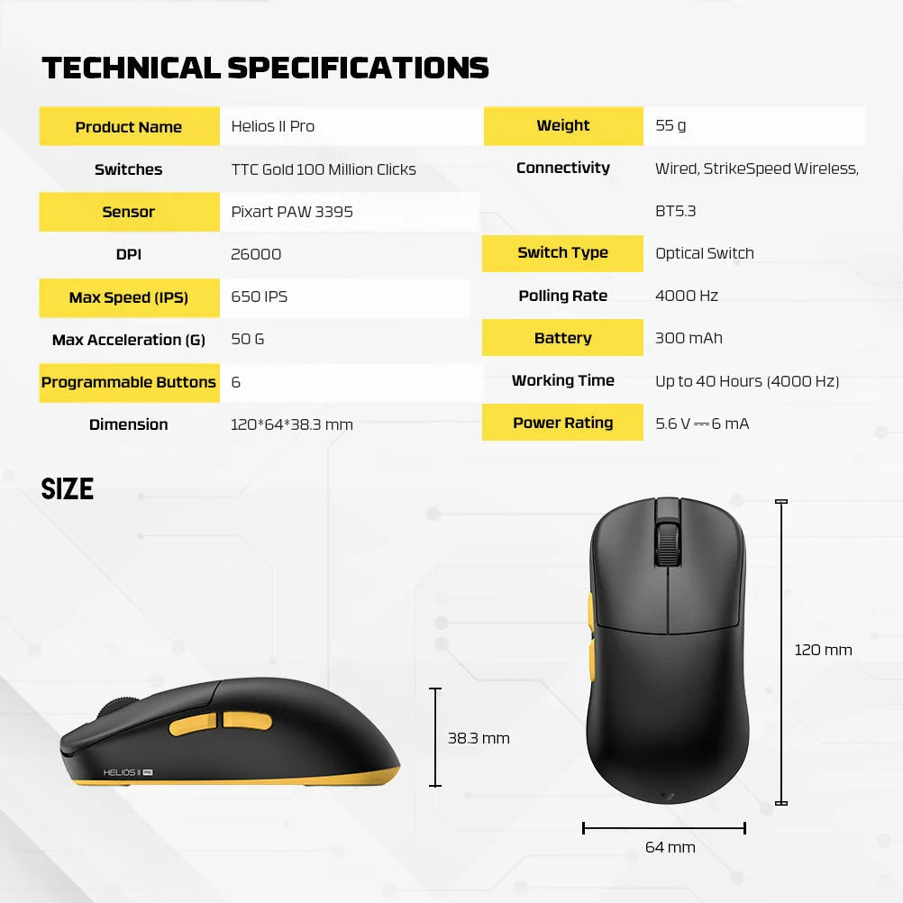 Fantech helios ii vd3v3 pro 4k wireless