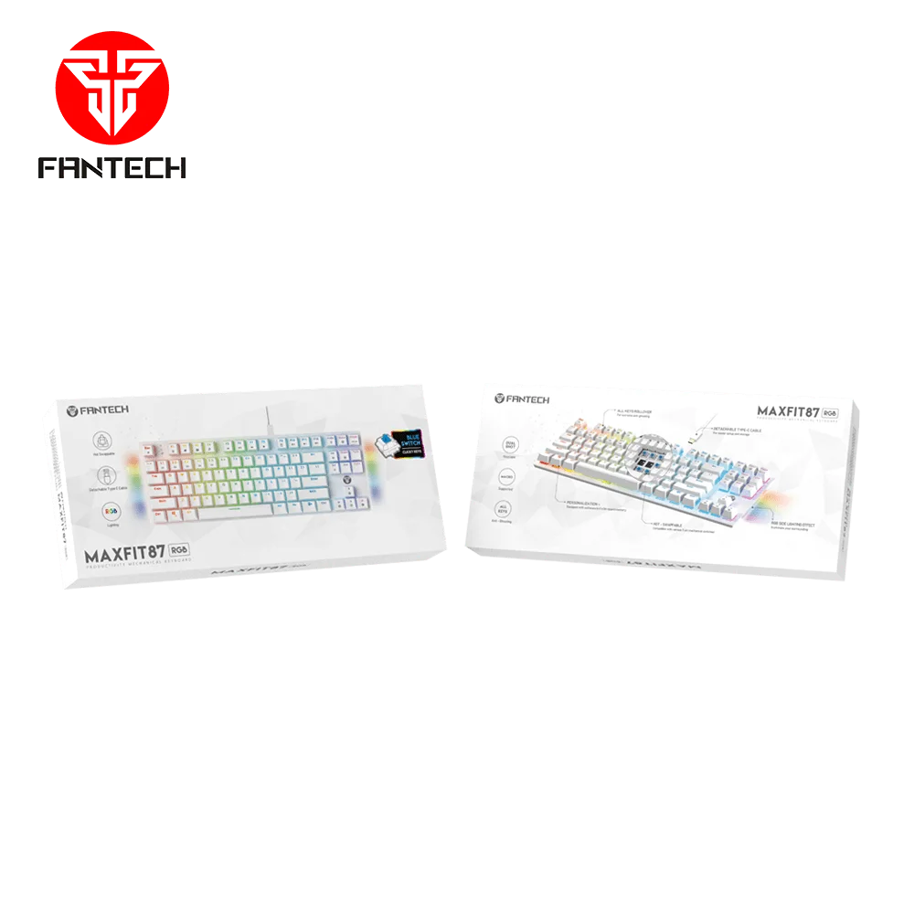 Fantech maxfit87 mk856 rgb mechanical keyboard