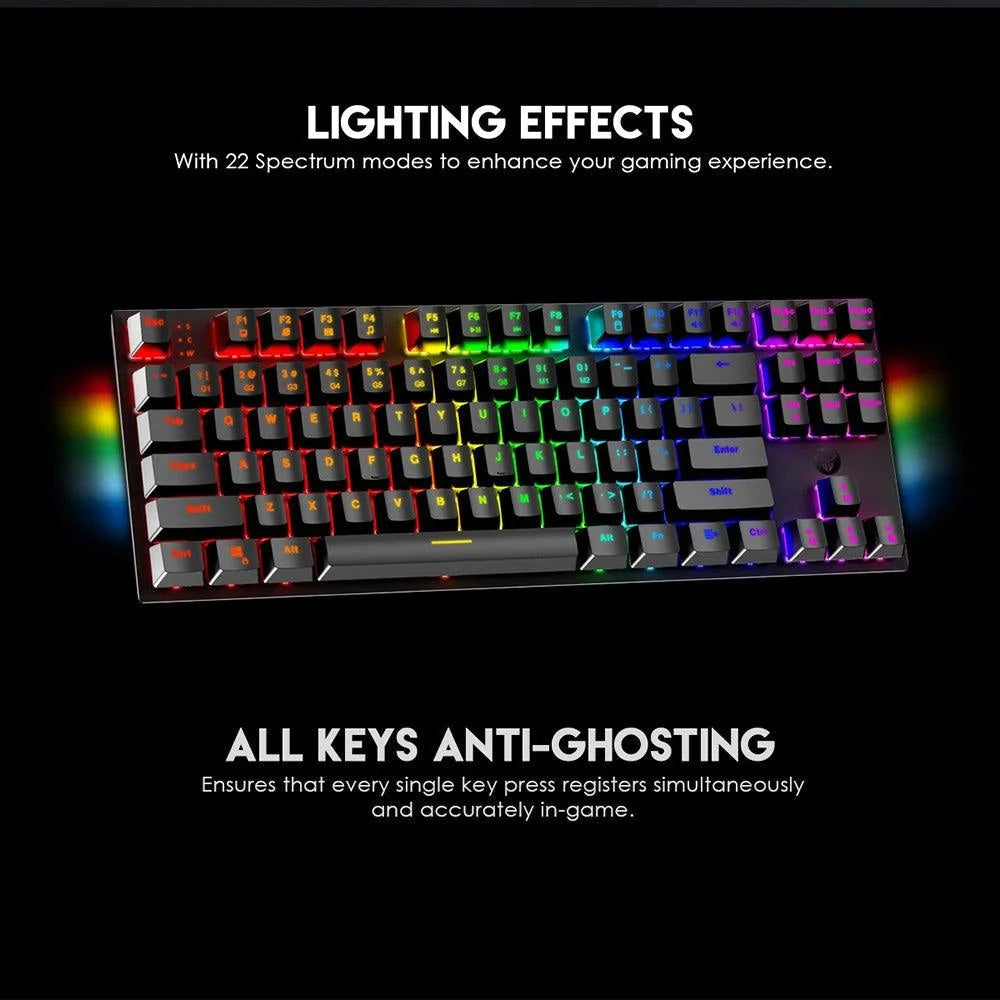 Fantech maxfit87 mk856 rgb mechanical keyboard