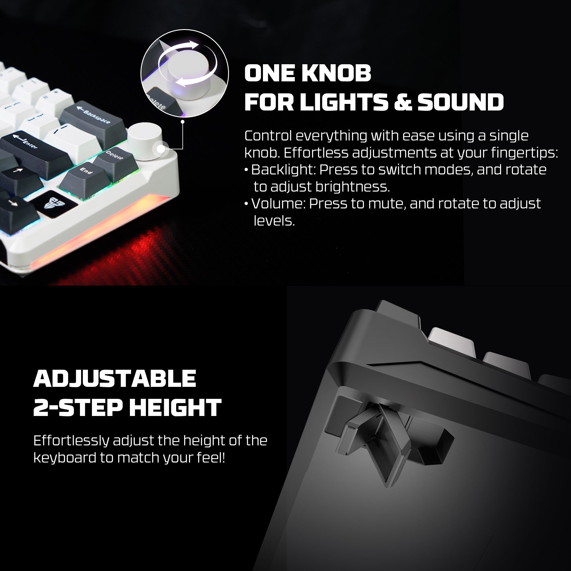 Fantech mk919 atom pro66 mechanical keyboard black