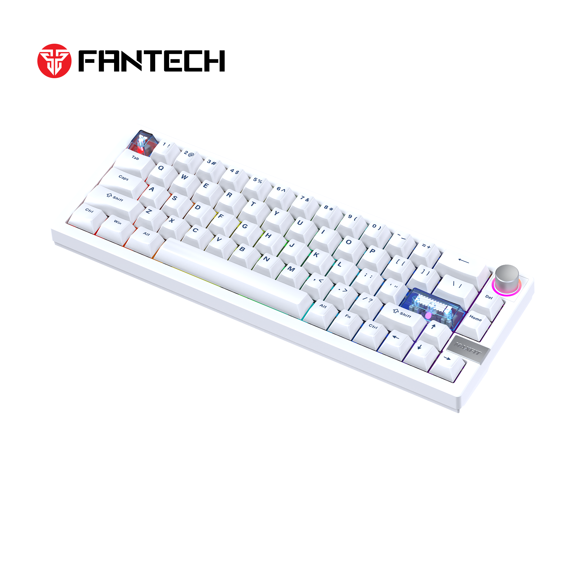 Fantech mk920 maxfit6 wireless mechanical gaming keyboard white