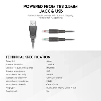 Fantech p51 power bundle gaming keyboard and mouse