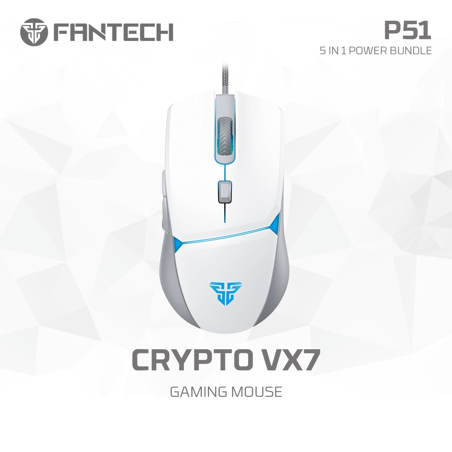 Fantech p51 power bundle gaming keyboard and mouse