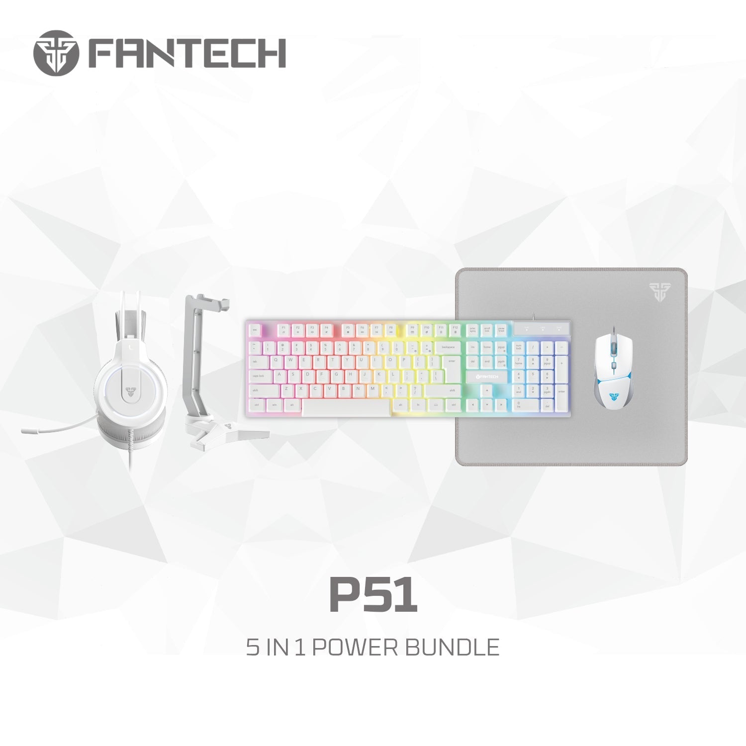 Fantech p51 power bundle gaming keyboard and mouse