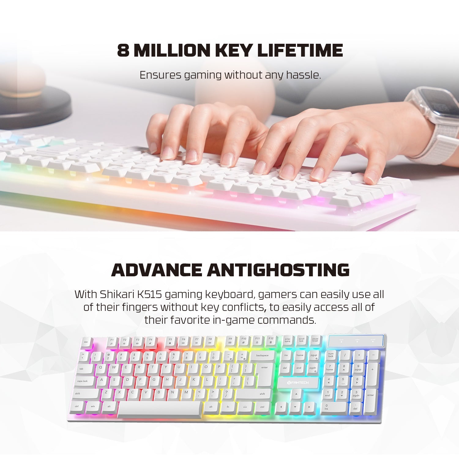 Fantech p51 power bundle gaming keyboard and mouse