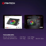 Fantech rgb notebook laptop cooling pad nc20