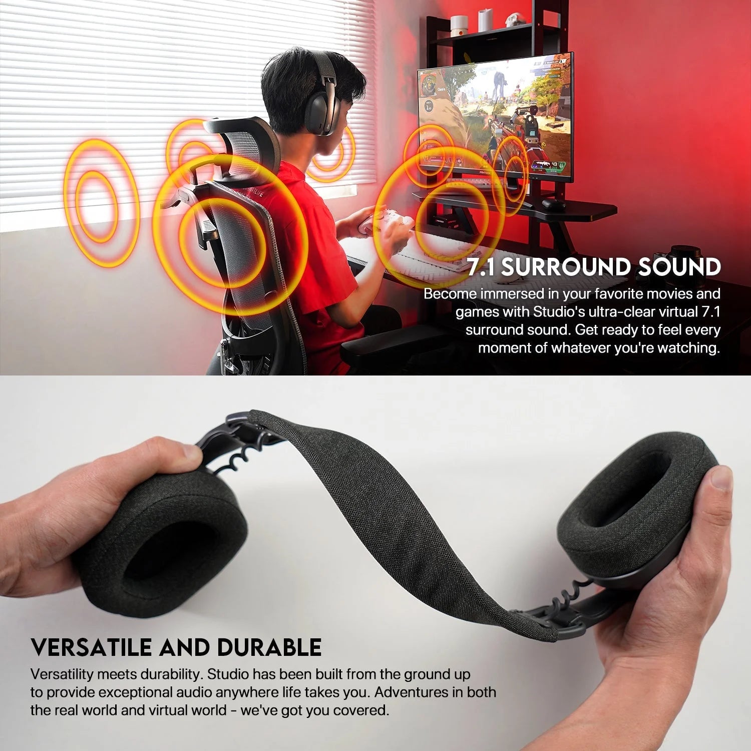 Fantech studio whg03 wireless headset