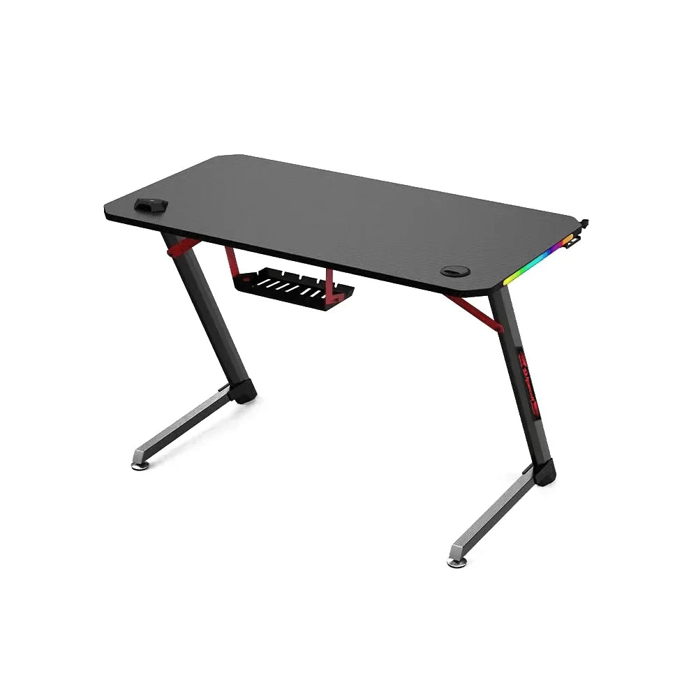 Z-shaped gaming desk for ultimate comfort and style - desk & chair