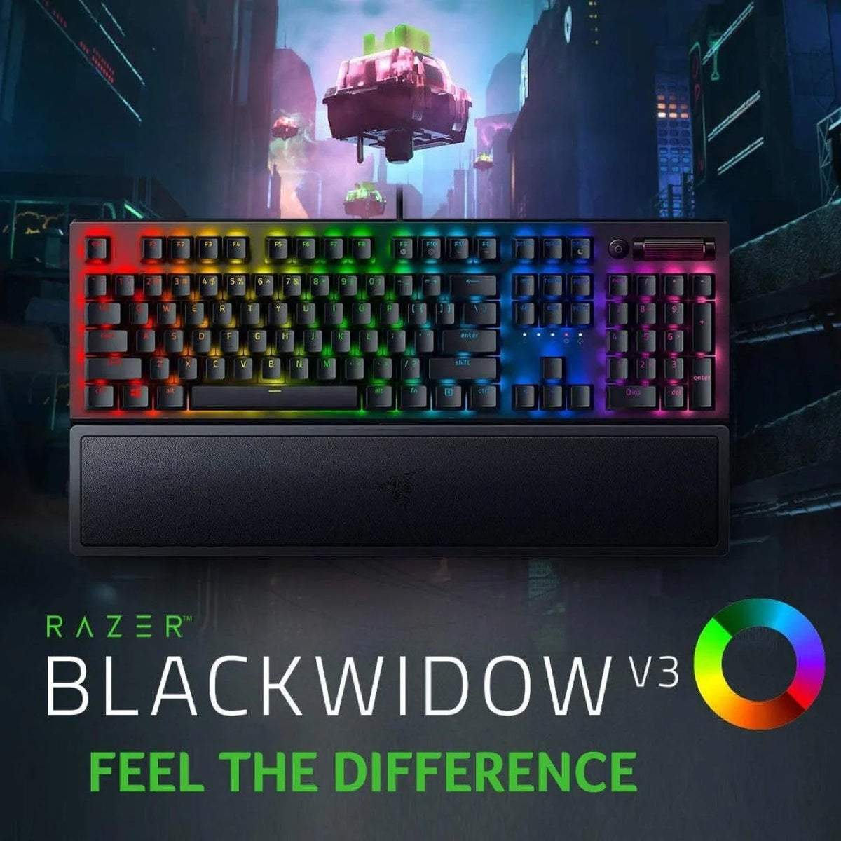 Razer blackwidow v3 mechanical keyboard with green switches chroma - keyboards