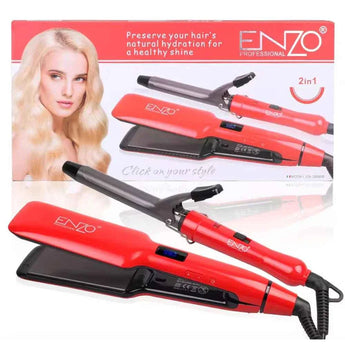 Enzo en-3888w flat iron 2 in 1 hair straightener and curler hair straighteners