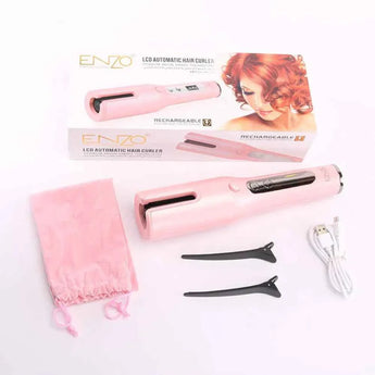 Enzo fashion salon extra-long curling iron - nut oil ceramic wand hair care