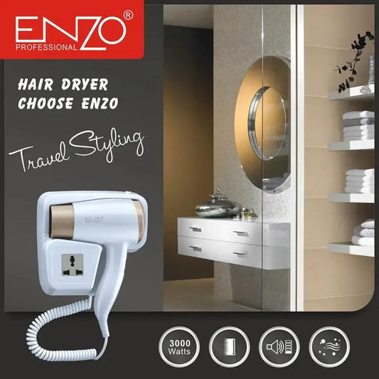 Enzo italy en-6622 hotel wall mounted hair dryer hand dryers
