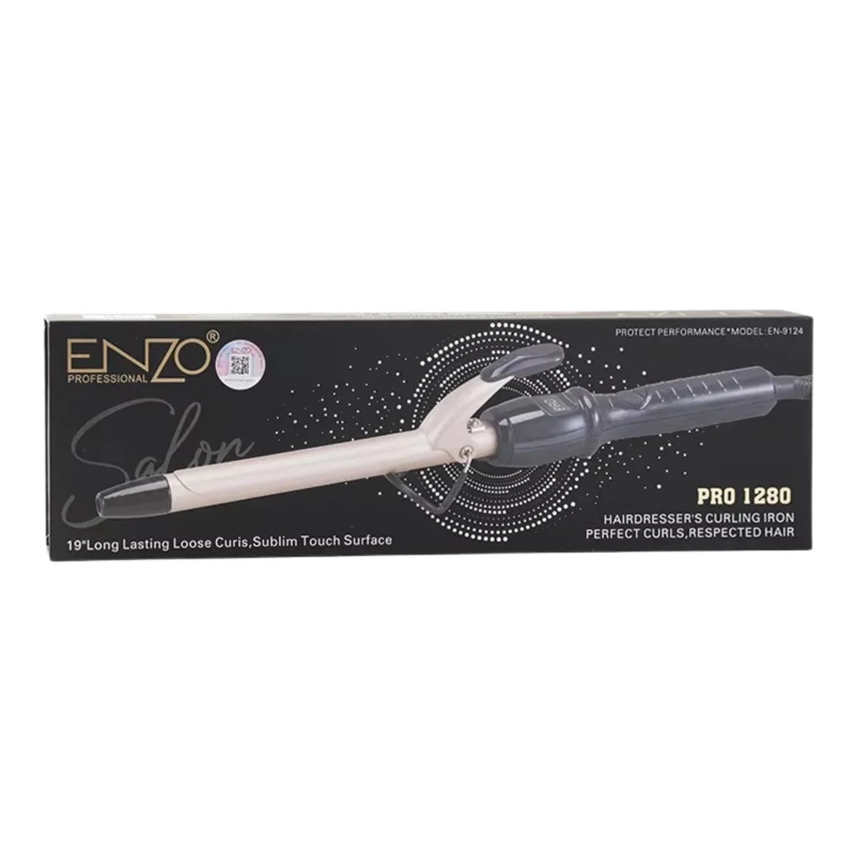 Enzo professional salon pro 1280 hairdresser’s curling iron (model: en-9124)