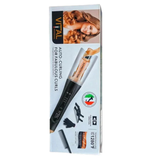 Vital professional auto-curling iron – 4x protection rotating hair curler