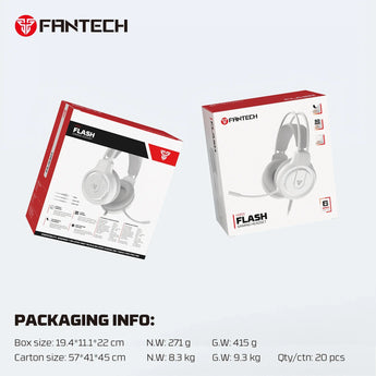 Fantech flash hq53 lightweight gaming headset headphones