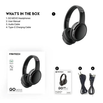 Fantech go move wireless headphone wh03-bt2