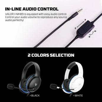 Fantech mh89 valor ii multi-platform gaming headset white headsets