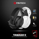 Fantech whg04 tamago ii multi-platform wireless gaming headset white headsets