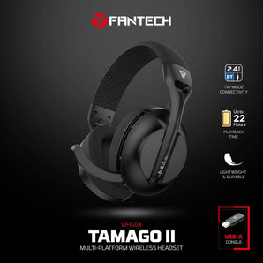 Fantech whg04 tamago ii multi-platform wireless gaming headset white headsets