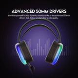Fantech aurora hg29 7.1 virtual surround sound gaming headset rgb headsets