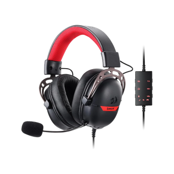 Redragon h376 aurora wired gaming headset 7.1 surround sound over-ear headsets