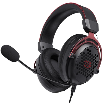 Redragon h386 diomedes usb gaming headset – 7.1 surround sound (black) headsets