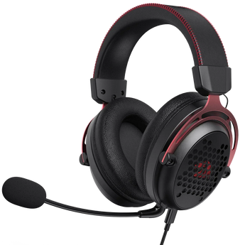 Redragon h386 diomedes usb gaming headset – 7.1 surround sound (black) headsets