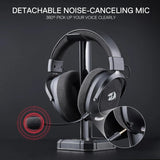 Redragon h858 3-mode wireless gaming headset 7.1 surround sound + redragon