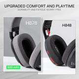 Redragon h878 3-mode wireless blue lighting gaming headset - lightweight - 7.1