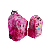 High sierra chaser wheeled hs urban backpack (2 pc) effervescent/flamingo