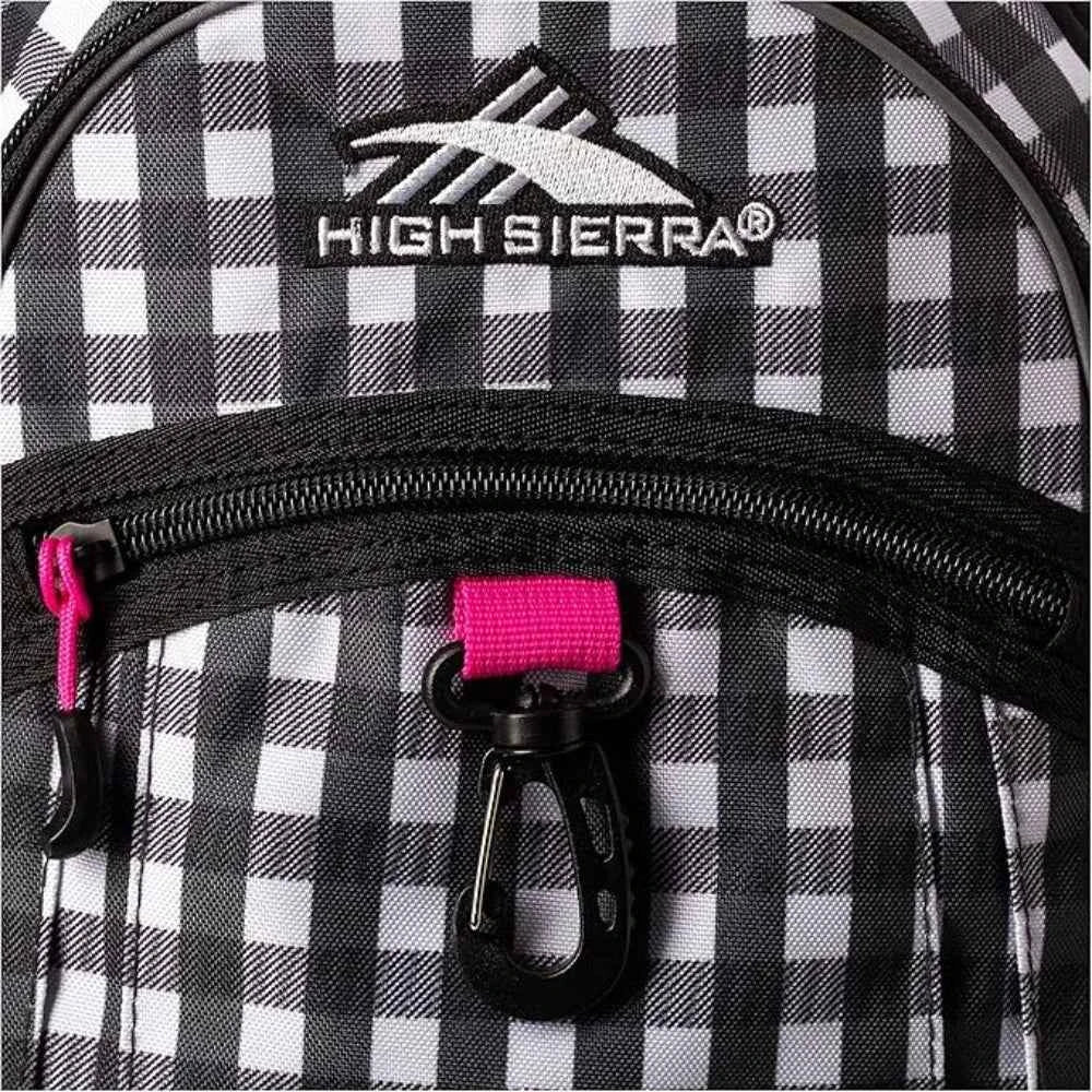 High sierra fat boy backpack rvmp gingham/flamingo