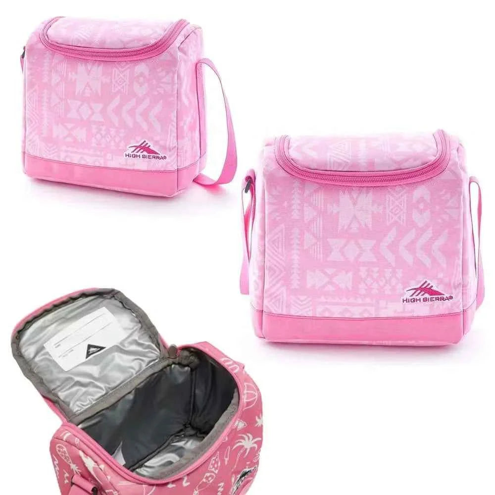 High sierra icon slim lunch box a block print/pink lemonade
