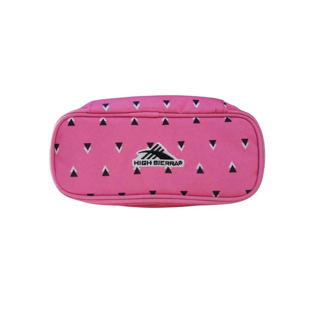 High sierra icon slim pack a pencil case pink geo