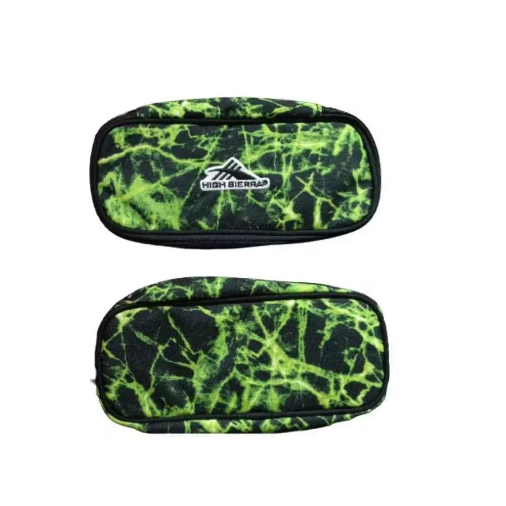 High sierra icon slim pencil case a lime fire/black