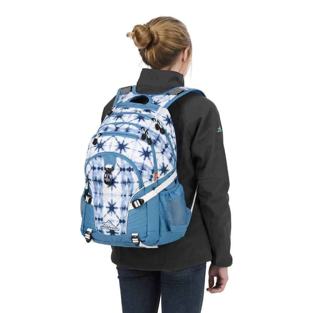 High sierra loop daypack indigo dye/mineral/white backpack