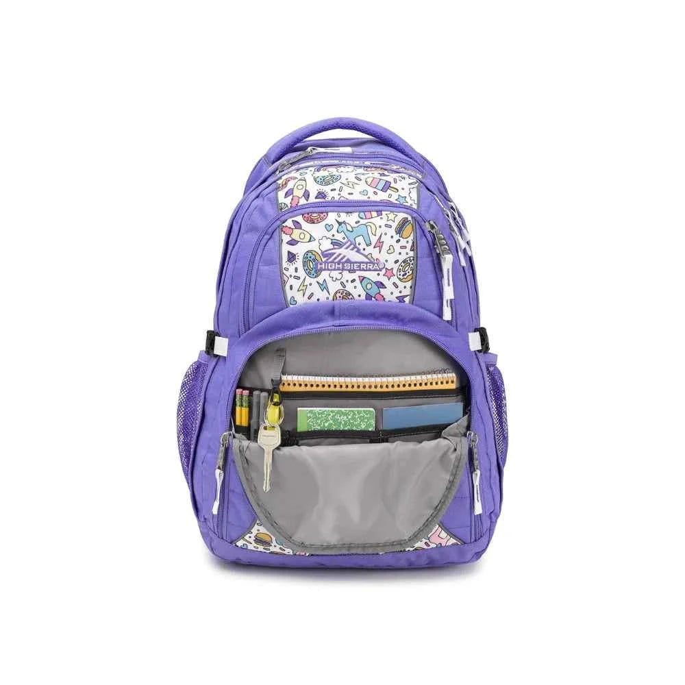 High sierra swerve backpack lavender/sweet cakes/white