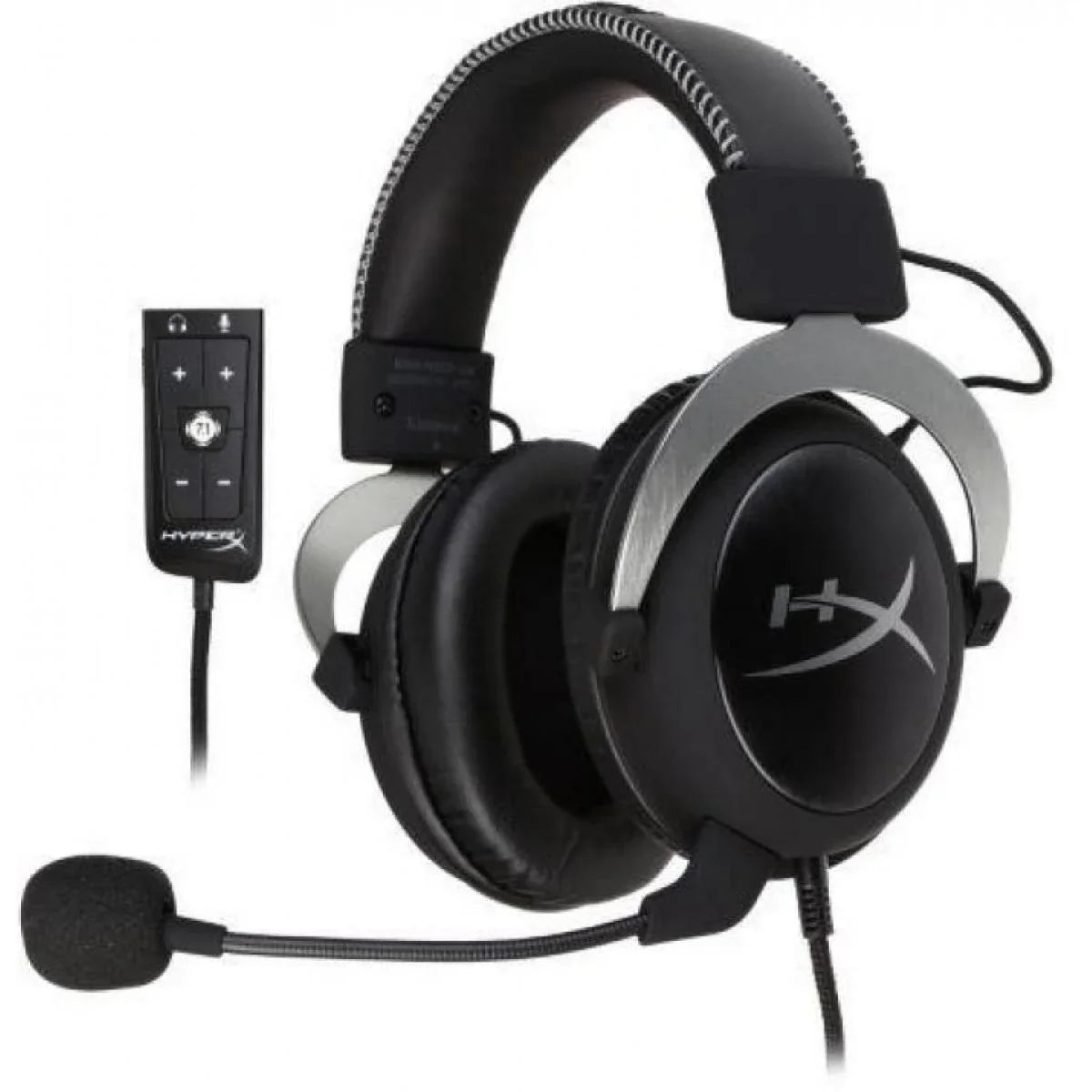 Hp hyperx cloud alpha gaming headset dual chamber drivers - gun metal - headsets