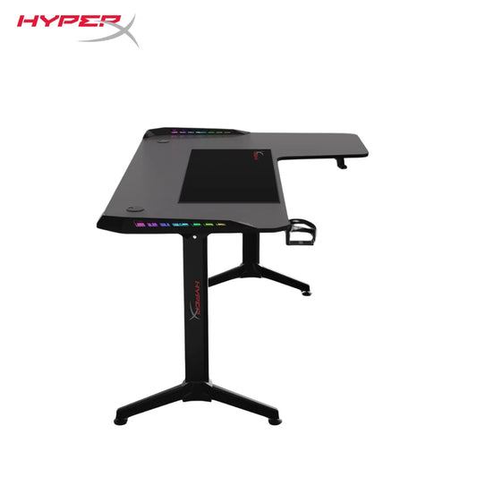 Hyperx gaming desk (l) 160*60 cm (l: 100cm) rgb lighting - desk & chair